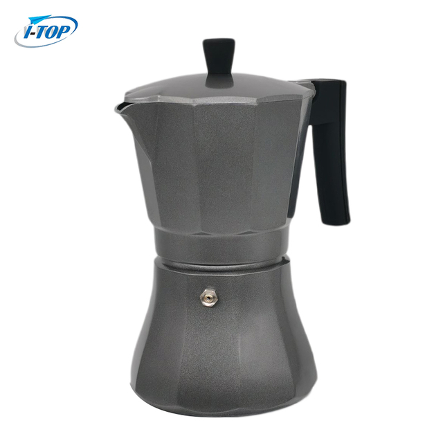 Aluminum Alloy Bakelite Handle Espresso Maker Moka Pot Mocha Stovetop Coffee Maker Pot Heat Induction Available Nylon Handle