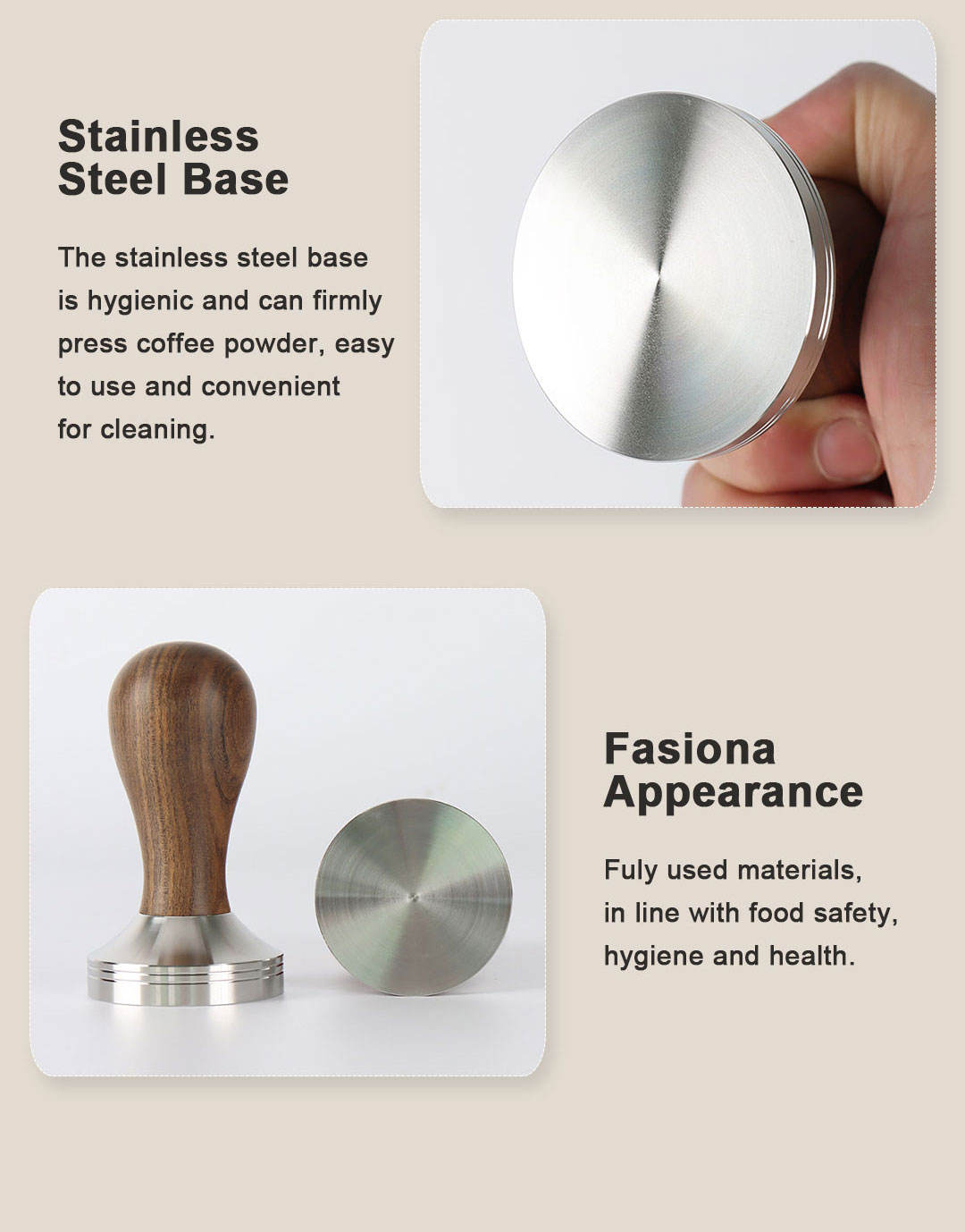 coffee distributor and tamper