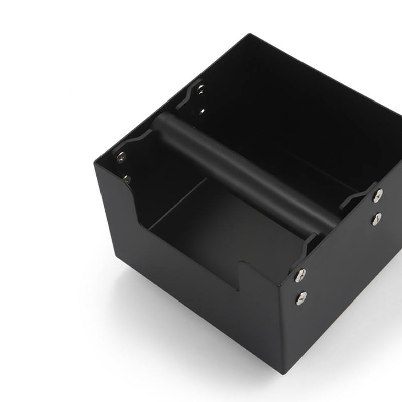 Coffee Knock Box Sturdy & Compact Coffee Knock Box Stainless Steel Drawer Type Space-Saving Coffee Ground Bin Easy To Clean