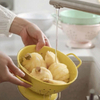 23cm 28cm Enamelware Powder Coated Custom Logo Fruit Food Strainer Enamel Colander With Stainless Steel Rim