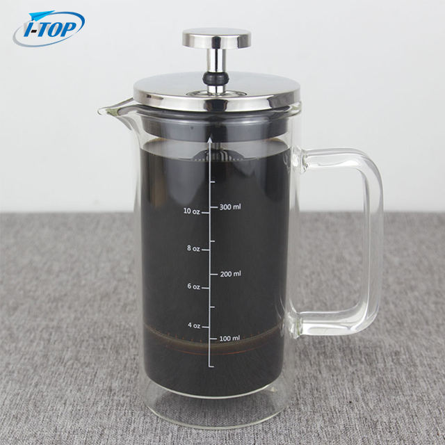 High Quality Coffee Glass Coffee Pot Maker French Press Pot Coffee Press