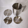 Stainless Steel Oil Strainer Pot Bacon Grease Container Container Jug Storage Can With Filter Cooking Oil Pot