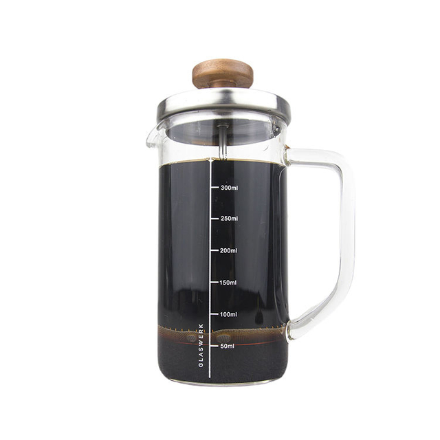 I-TOP GFP11 Amazon Hot Sale Black 350ml Mini Portable French Press Coffee Maker Tea Maker With Lid