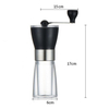New Stainless Steel Acrylic Plastic Handle Manual Coffee Grinder