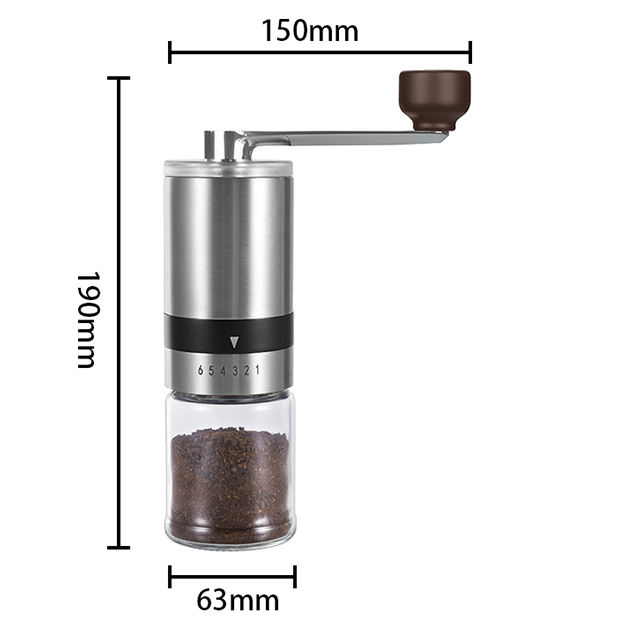 Mini Coffee Grinders Manual Commercial Espresso Cafe Ceramic Burr Stainless Steel Hand Crank Coffee Grinder