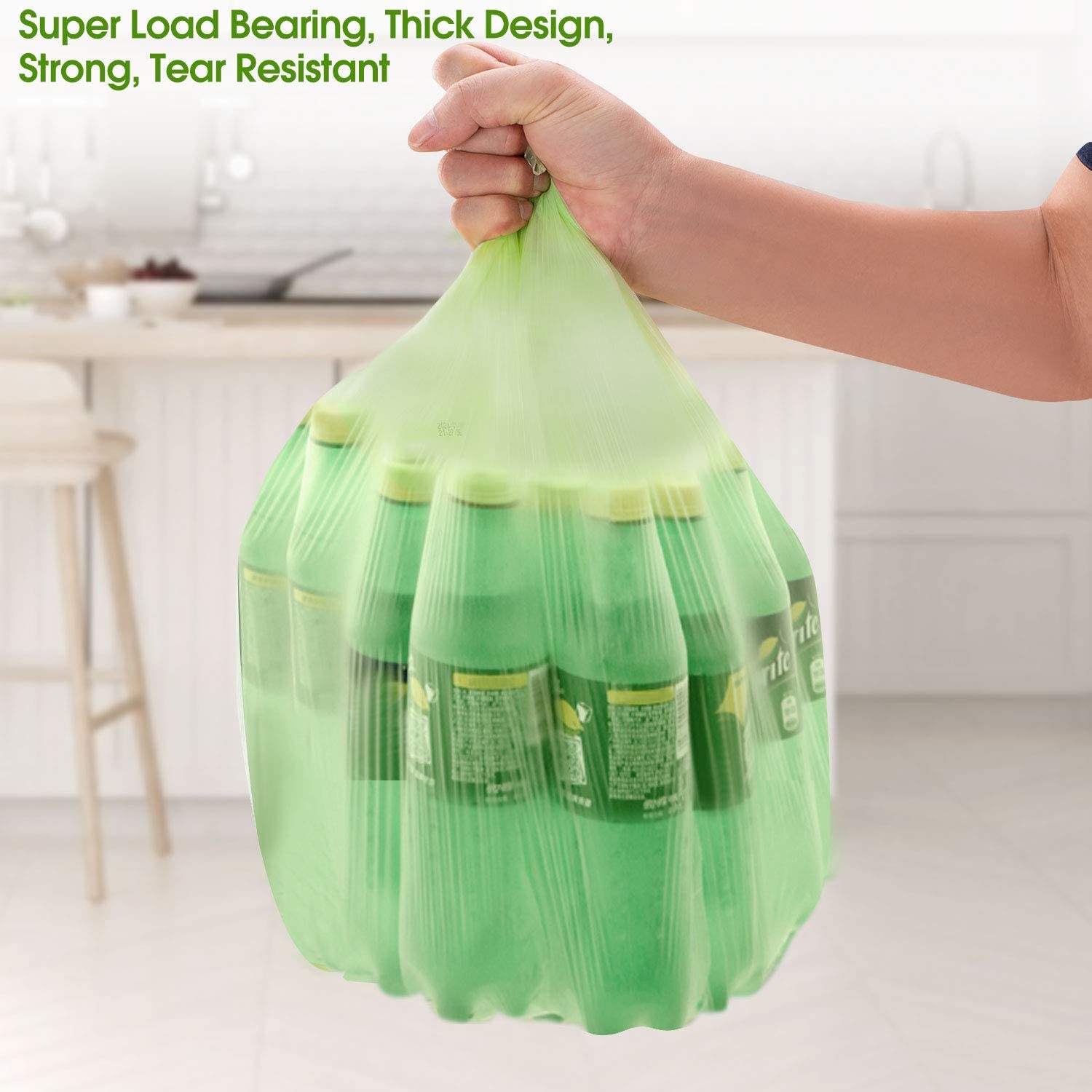 100% Compostable Waste Bags Kitchen Food Scrap Bags Small Compost Bathroom Trash Bags For Home