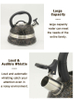 IT-CP1057 Whistling Tea Kettle 3.0L Tea Pot Customized Color Stainless Steel Hot Water Teapot for ALL Stovetop