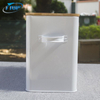 Kitchen Food Storage Container Box Vintage Metal Bread Bin With Bamboo Cutting Board Lid