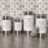 Food Grade Storage Containers Tank Wholesale Round Stainless Steel Jar Airtight Canister Set With Lid