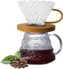 Glass Cold Brew Coffee Maker Coffee Drip Pot with Stainless Steel Filter