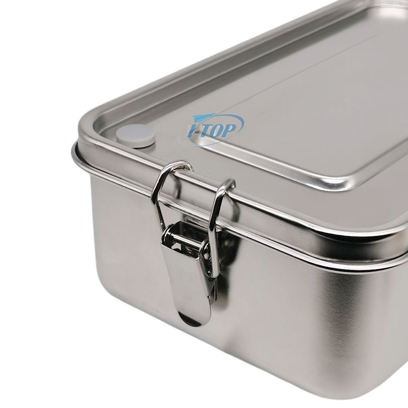 2022 Amazon Wholesale Leakageproo Stainless Steel Kid Food Containers School Metal Bento Lunch Box
