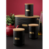 Bread Bin with Bamboo Lid kitchen Matte Black corner metal stainless steel bread box and canisters