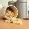 Premium Round Food Airtight Storage Jars Stainless Steel Cookies Coffer Tea Sugar Food Container Canister Set With Lid