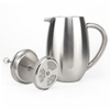 Satin 34oz Coffee Press Double Wall Stainless Steel Dishwasher Safe French Press