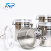 stainless steel canister tea coffee metal air tight container sets jar