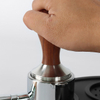 Barista Espresso Coffee Press With Tamper Mat Tamper with 304 Stainless Steel Base Wooden Handle Coffee Tamper