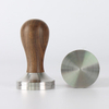 Barista Espresso Coffee Press With Tamper Mat Tamper with 304 Stainless Steel Base Wooden Handle Coffee Tamper
