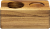 Wood Coffee Tamper Station - 51mm Tamper Holder for Espresso Machine Accessories - Wooden Portafilter Stand for Coffee Shop
