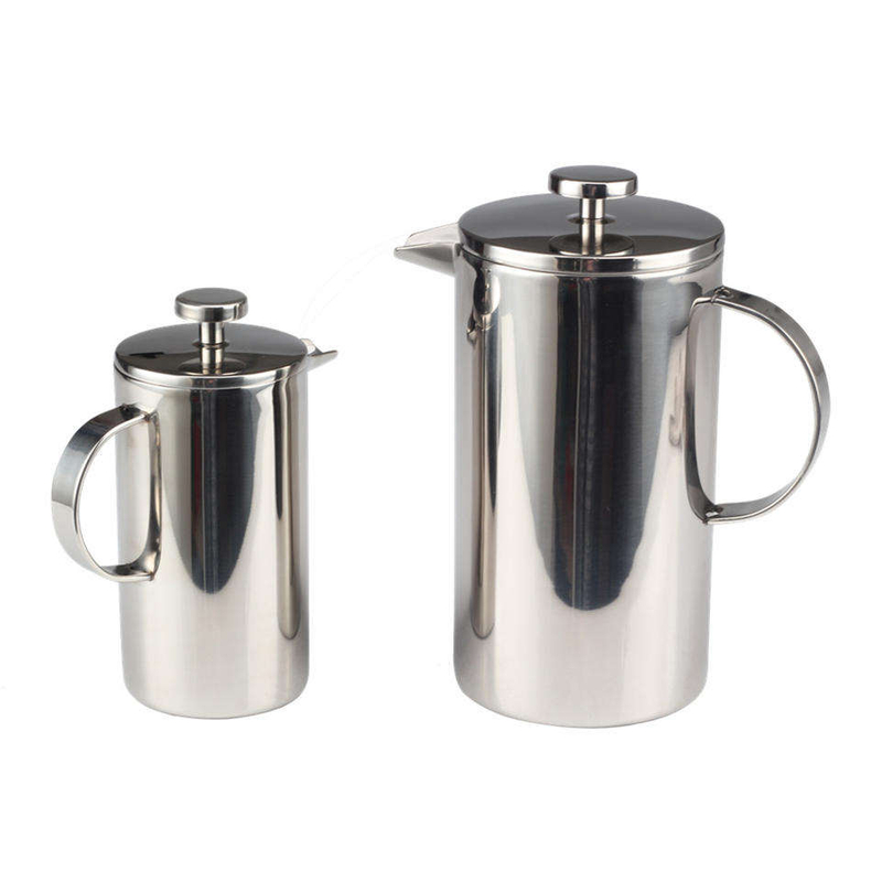 Portable 304 Grade french press Stainless Steel Double Wall Insulated French Press Coffee Maker suitable for house