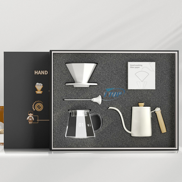Brewista Portable Gifts Box Coffee Tool Set Manual Coffee Grinder V60 Coffee Dripper Set