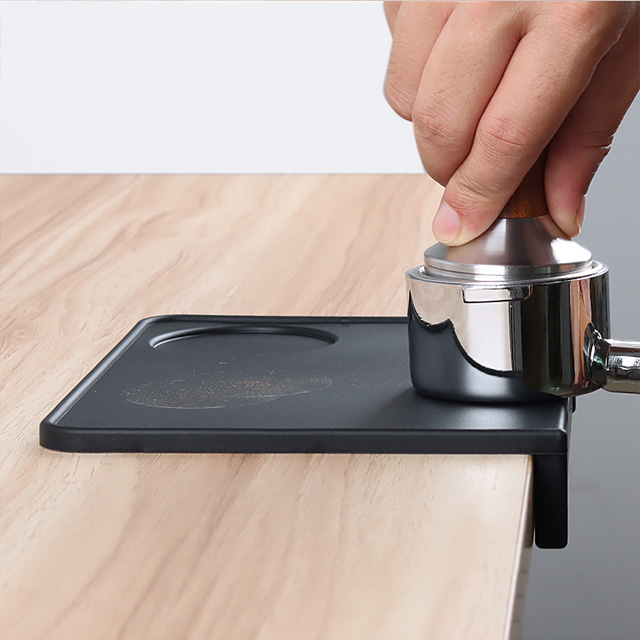 Customized logo Silicone corner pad Coffee tamper mat