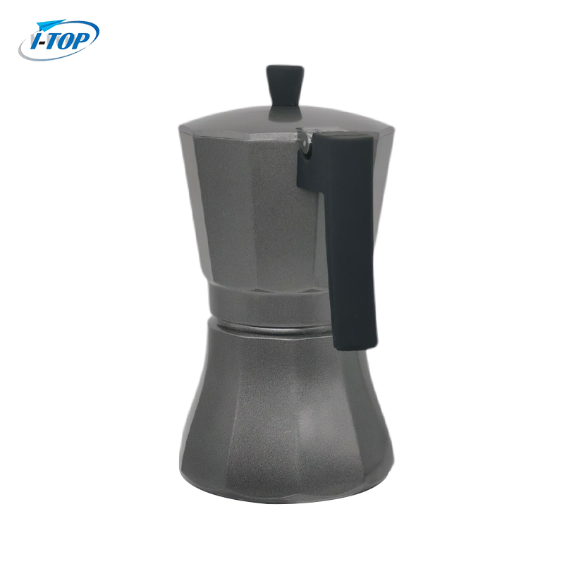 Aluminum Alloy Bakelite Handle Espresso Maker Moka Pot Mocha Stovetop Coffee Maker Pot Heat Induction Available Nylon Handle