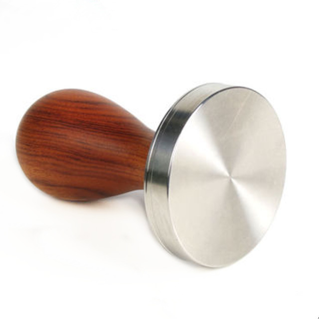 304 Stainless Steel Calibrated Espresso Tamper Coffee Powder Press 58mm With Flat Base