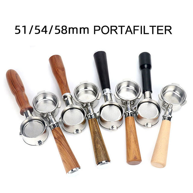 51/54/58mm Coffee Accessories Barista Tools Stainless Steel Coffee Portafilter For Espresso Coffee