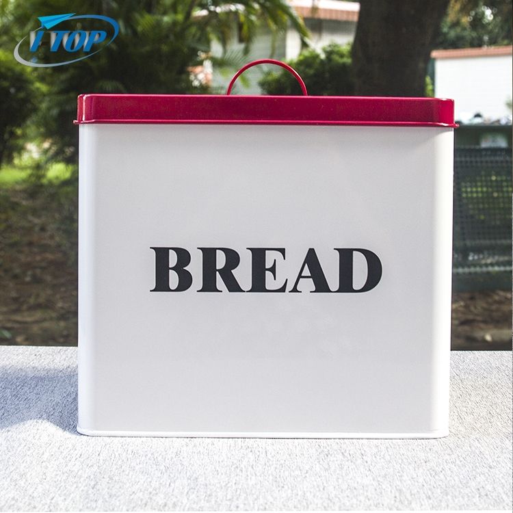 Customized Logo Metal Storage Bread Box Sets Kitchen Storage Bread Bin Sets Food Storage Box