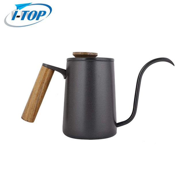 304 High Quality Black Tea Coffee Pour Over Coffee Kettle Pot Stainless Steel Gooseneck Kettle