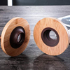 Glass Threaded Pour Over Coffee Filter Coffee Dripper with Walnut Pad