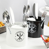 American country style retro tableware chopsticks cage drain knife fork kitchen baking supplies storage barrel