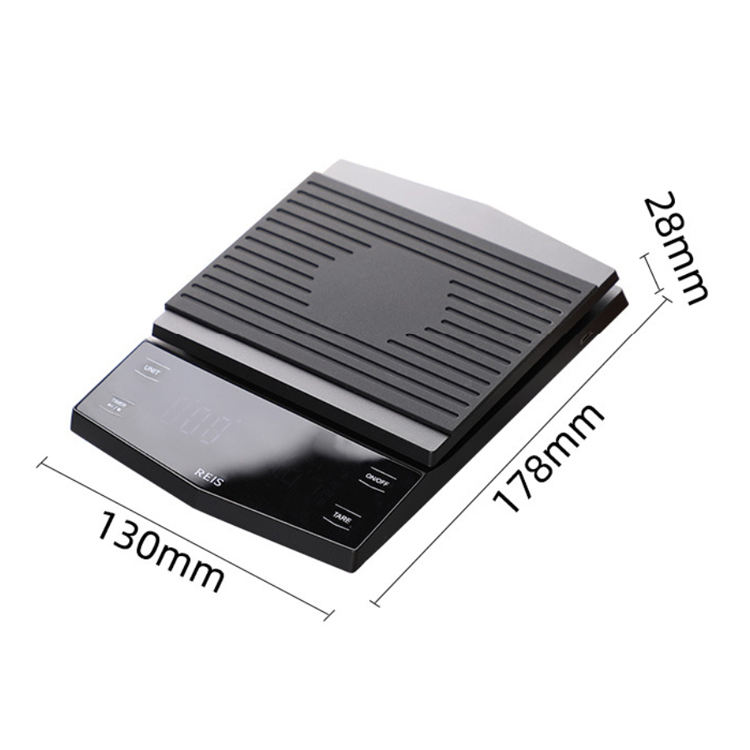 Ecocoffee Sell Like Hot Cakes Digital Pocket Scale Automatic Mode Coffee Timer Electronic Scale with Time Kitchen