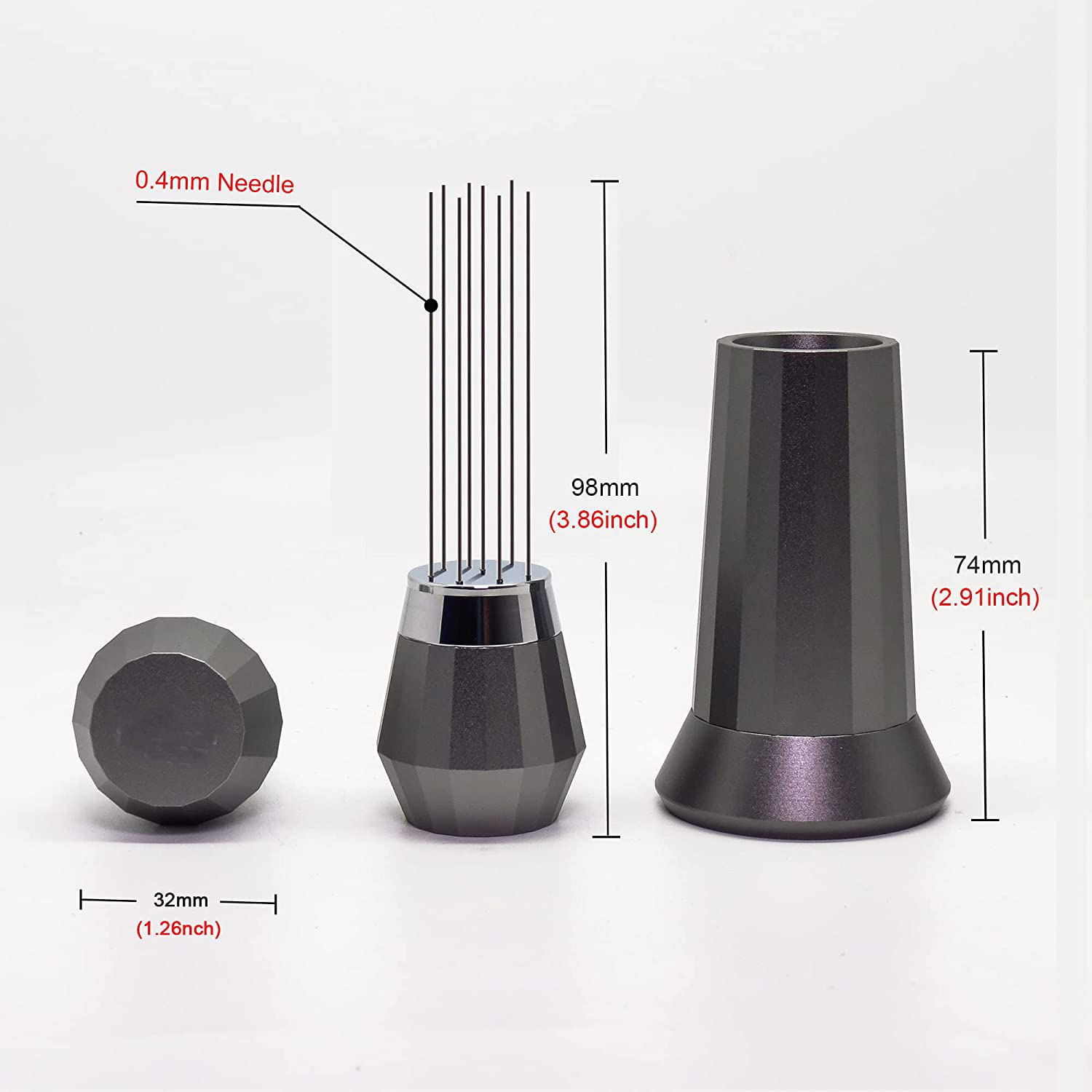 Distribution Tool with Stand Professional Barista 0.4mm Needle WDT Tool Espresso Coffee needle Stirrer