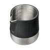 Milk Frothing Pitcher Stainless Steel Milk Steamer Jug Rounded Spout Heat Resistant Silicone Grip Pads Milk Jug