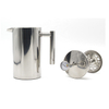 Heat Resistant Coffee Press Stainless Steel Dishwasher Safe Double Wall French Press with thermometer