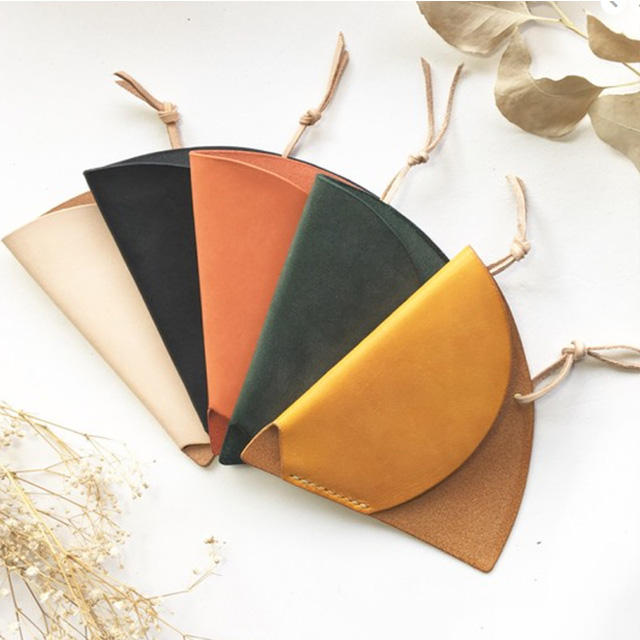 Luxury Coffee Filter Holder Genuine Leather Coffee Filter Holder Kitchen Paper Holder Pouch