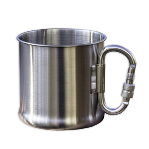carabiner mug wholesale double wall stainless steel coffee cup camping tumblers With Carabiner Mug
