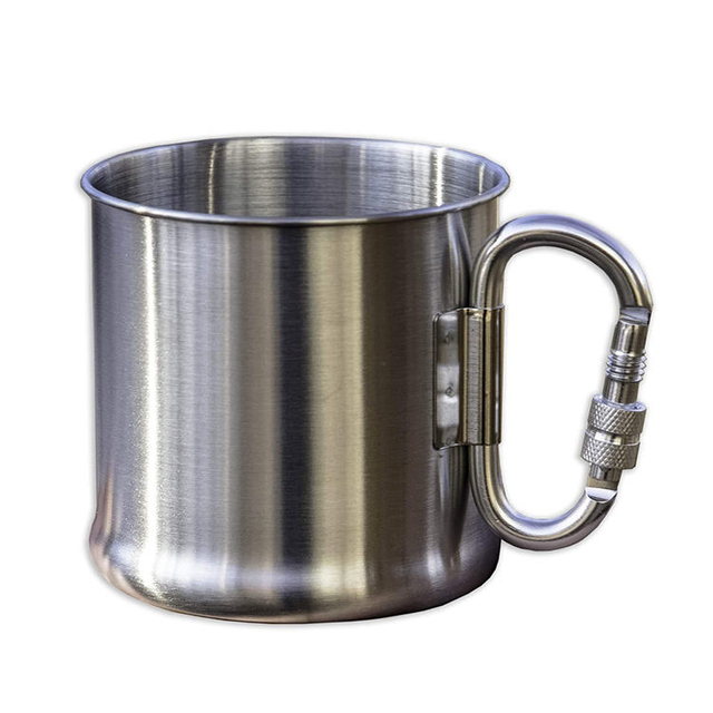 carabiner mug wholesale double wall stainless steel coffee cup camping tumblers With Carabiner Mug