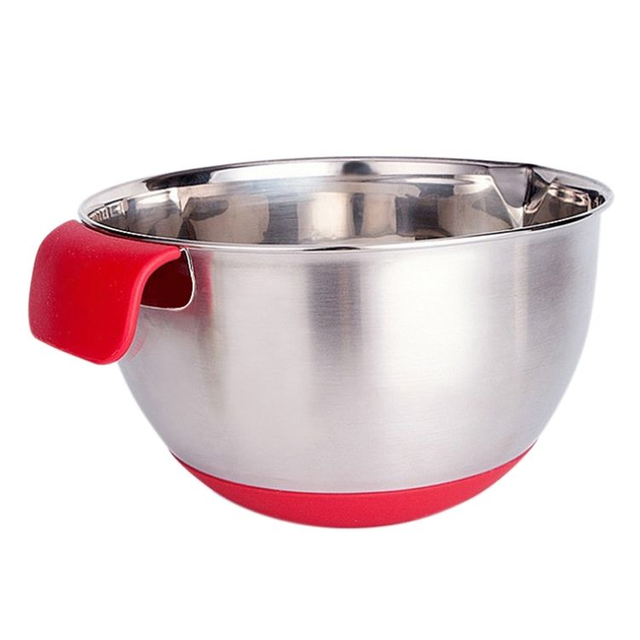 Multifunctional Kitchen Accessories Stackable 304 Stainless Steel Salad Mixing Bowl For Baking