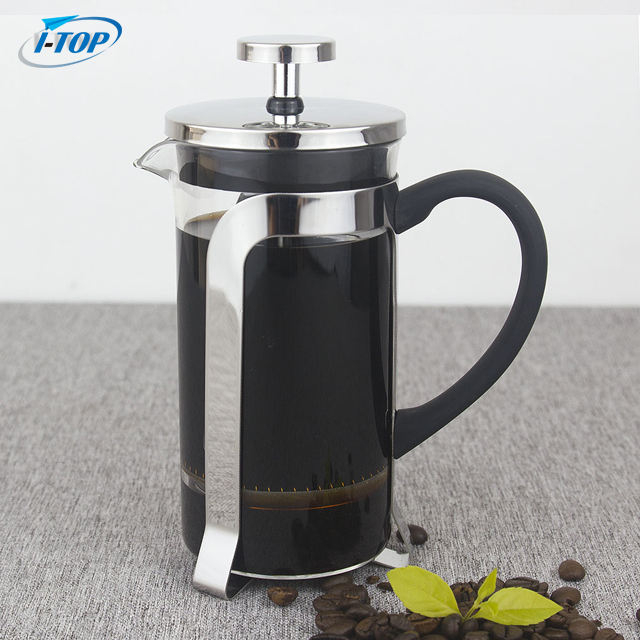 I-TOP GFP16 Manufacturer Food Grade Quality Black 1 Liter 8 Cups French Press Coffee Maker