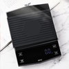 Digital Coffee Scale with Timer CestMall 3kg/0.1g High LED Hidden Screen USB Rechargeable Metal Plate Kitchen Scale