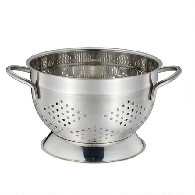 Stainless Steel German Colander export quality in matt and shiny wholesale german colanders