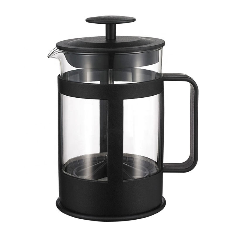 High quality borosilicate glass stainless steel french press