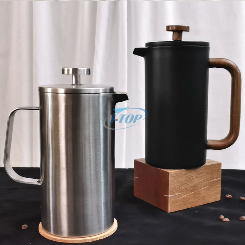 making coffee with french press