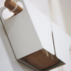 Hand-brewed coffee filter paper holder storage box fan-shaped V60 filter paper holder refrigerator magnetic absorption tray
