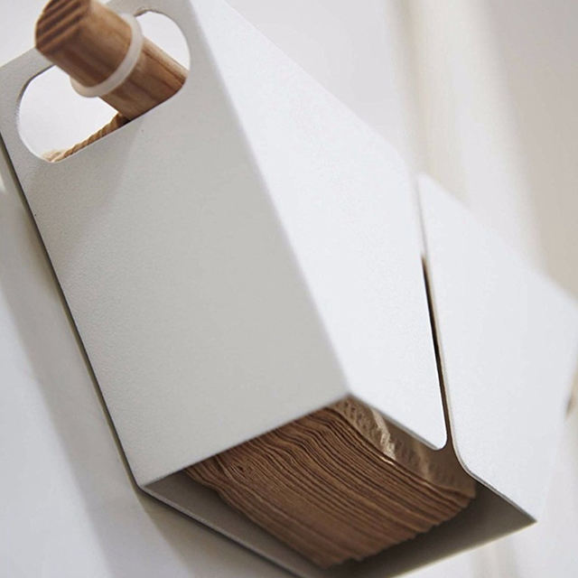 Hand-brewed coffee filter paper holder storage box fan-shaped V60 filter paper holder refrigerator magnetic absorption tray