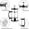 Amazon product insulated double wall capacity coffee pot stainless steel French press pot