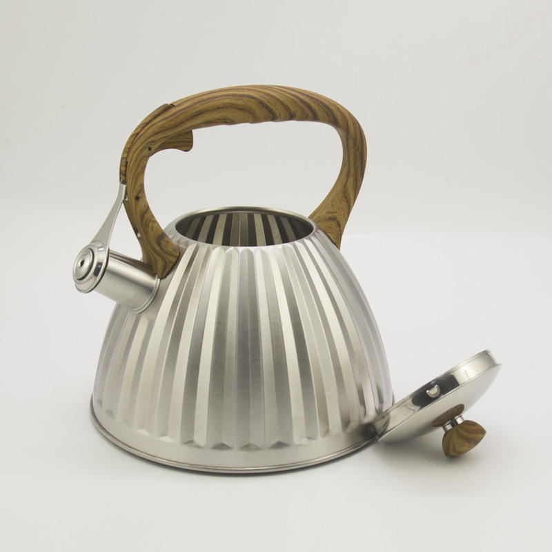 IT-CP1018 High Quality Silver Color Painting stainless steel kettle bells whistling tea kettle