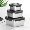 Food Grade Stainless Steel Food Container Set Launch Box for Kitchen Restaurant